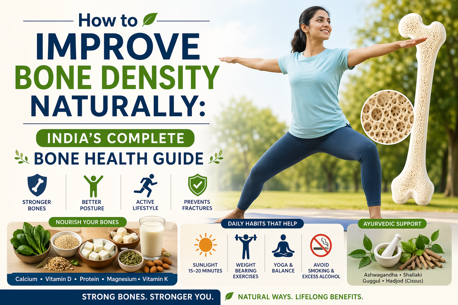How to Improve Bone Density Naturally: India's Complete Bone Health Guide