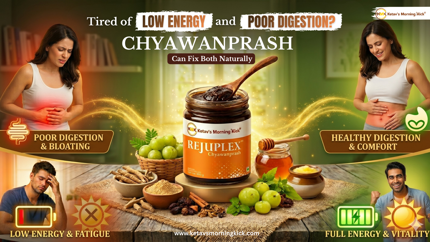 Tired of Low Energy and Poor Digestion? Chyawanprash Can Fix Both Naturally