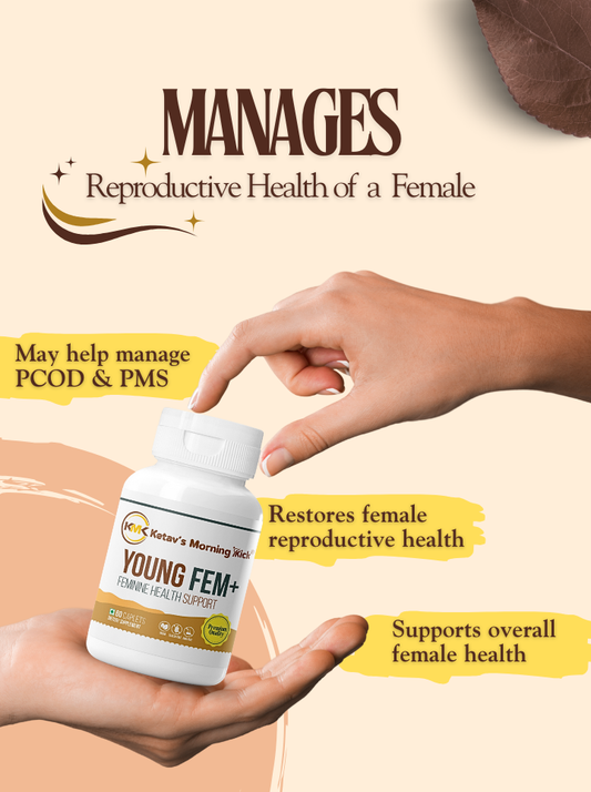 YOUNG FEM - Feminine Health Supplement - Natural Restorative aid for Reproductive health of a female