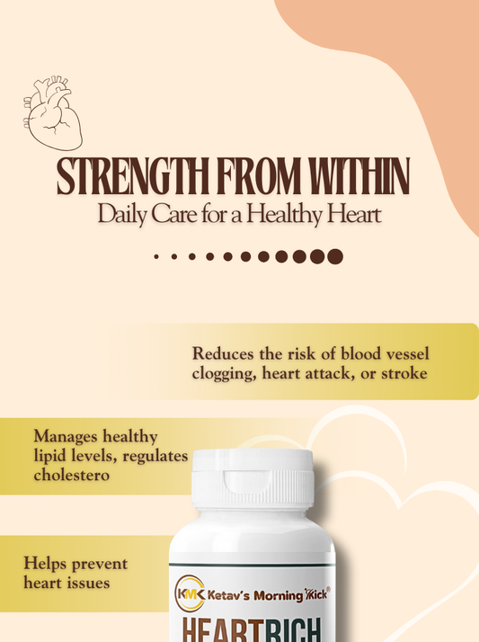 HEARTRICH - Cardiac support Supplement with CoQ 10 Calcium & Magnesium