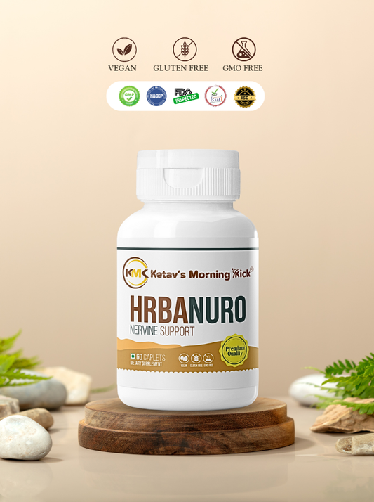 HRBANURO - Nervine Support Supplement - Beta Carotene & B-Complex with Neurotonic herbs