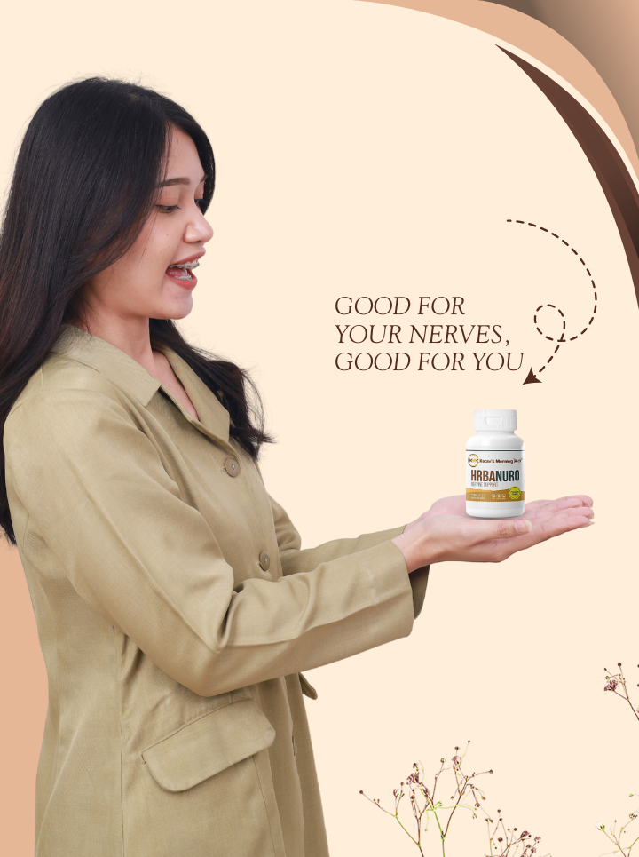 HRBANURO - Nervine Support Supplement - Beta Carotene & B-Complex with Neurotonic herbs
