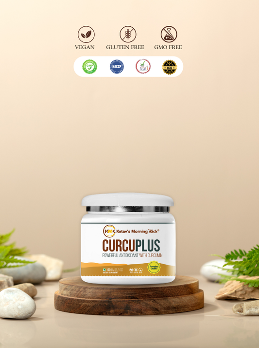 CURCUPLUS - Antioxidant Supplements Curcumin 95% & CoQ 10 with Optimum bioavailability