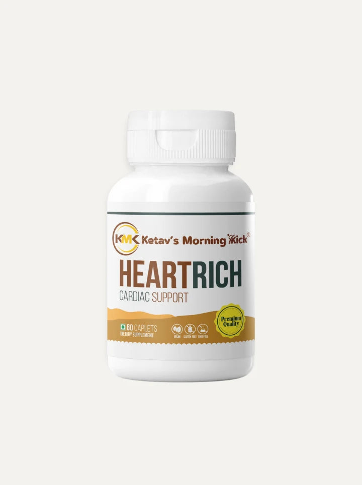 HEARTRICH - Cardiac support Supplement with CoQ 10 Calcium & Magnesium