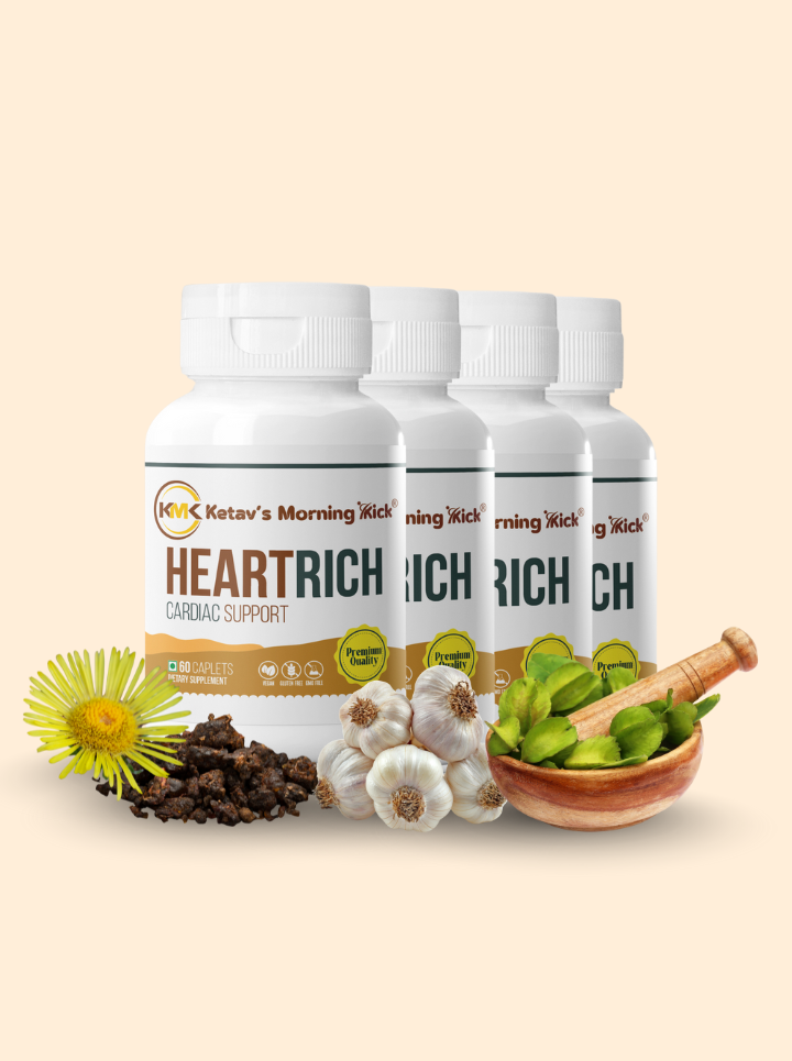 HEARTRICH - Cardiac support Supplement with CoQ 10 Calcium & Magnesium