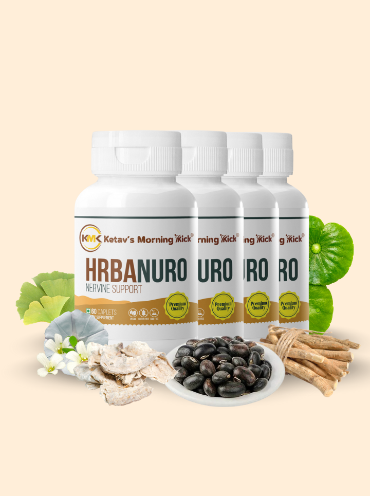HRBANURO - Nervine Support Supplement - Beta Carotene & B-Complex with Neurotonic herbs