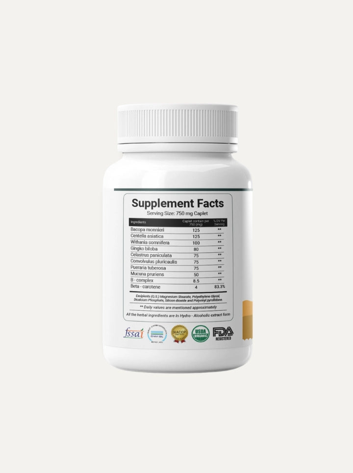 HRBANURO - Nervine Support Supplement - Beta Carotene & B-Complex with Neurotonic herbs