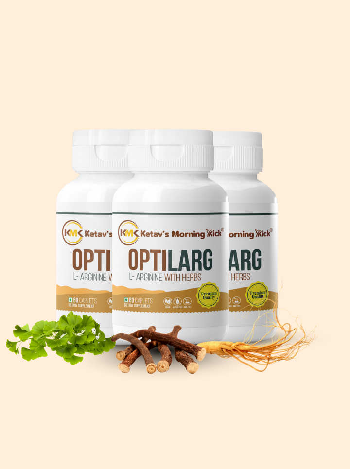 OPTILARG - L- Arginine Supplement With Rejuvenating herbs Ginseng, Gingko and Ashwagandha
