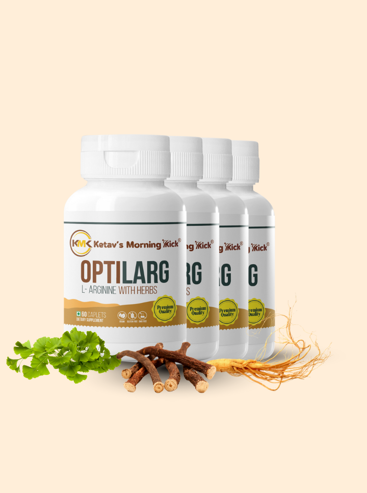 OPTILARG - L- Arginine Supplement With Rejuvenating herbs Ginseng, Gingko and Ashwagandha