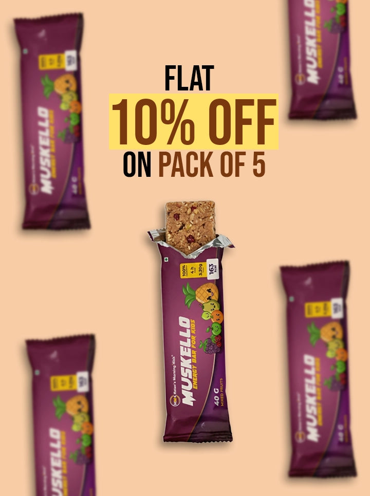 Muskello Energy Bar (Multigrain, Mixed Fruit Bar – Kids Bar)