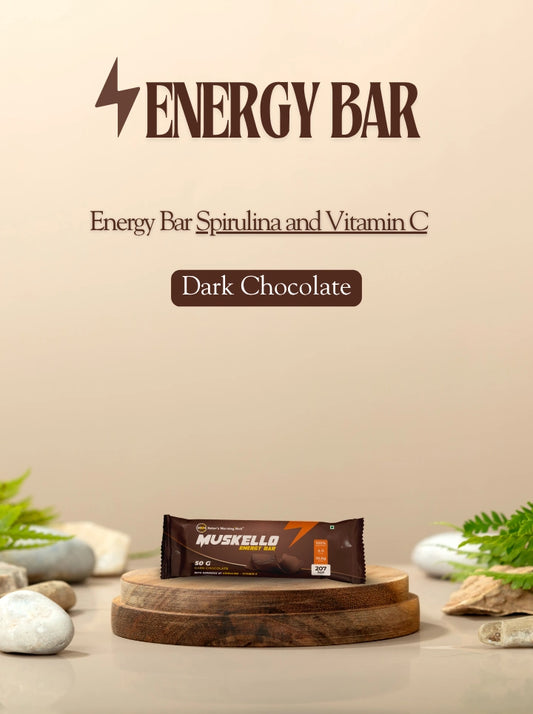 Muskello Protein Energy Bar – 10.6g | Vitamin C & Dark Chocolate