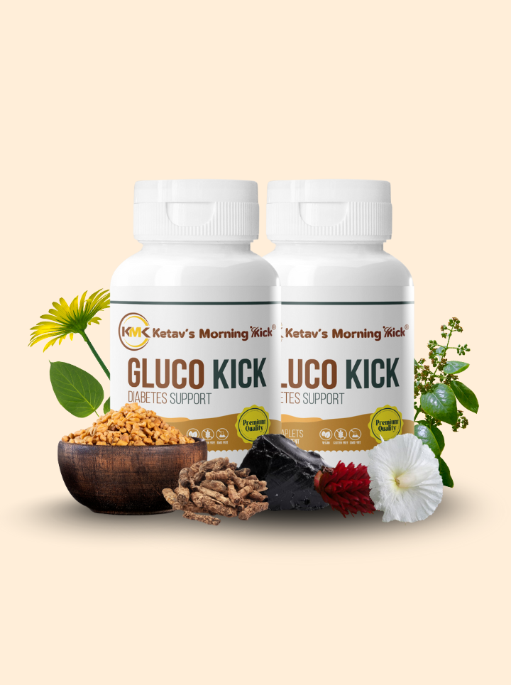 GLUCO KICK - A Safe Antidiabetic Supplement With the Goodness of Shilajit & Berberis