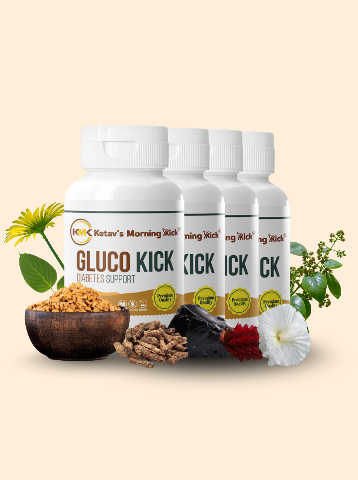 GLUCO KICK - A Safe Antidiabetic Supplement With the Goodness of Shilajit & Berberis