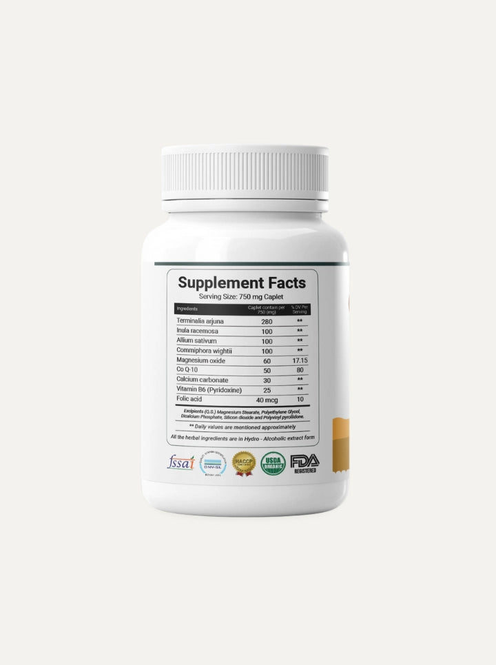 HEARTRICH - Cardiac support Supplement with CoQ 10 Calcium & Magnesium