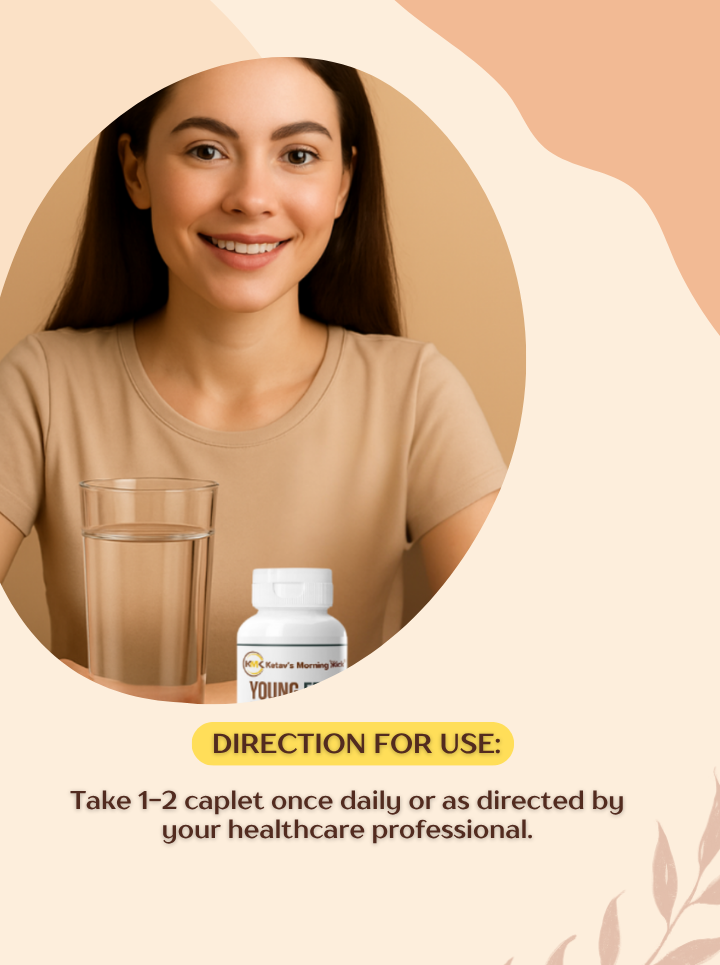 YOUNG FEM - Feminine Health Supplement - Natural Restorative aid for Reproductive health of a female