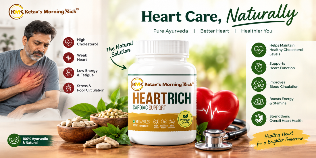HIGH CHOLESTEROL & WEAK HEART How HeartRich's CoQ10 Formula Supports Your Heart Naturally