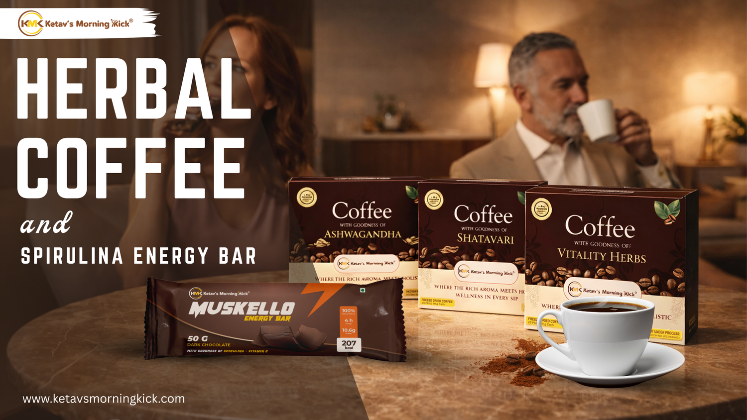 Herbal Coffee and Spirulina Energy Bar – A Powerful Wellness Duo for Modern Lifestyles