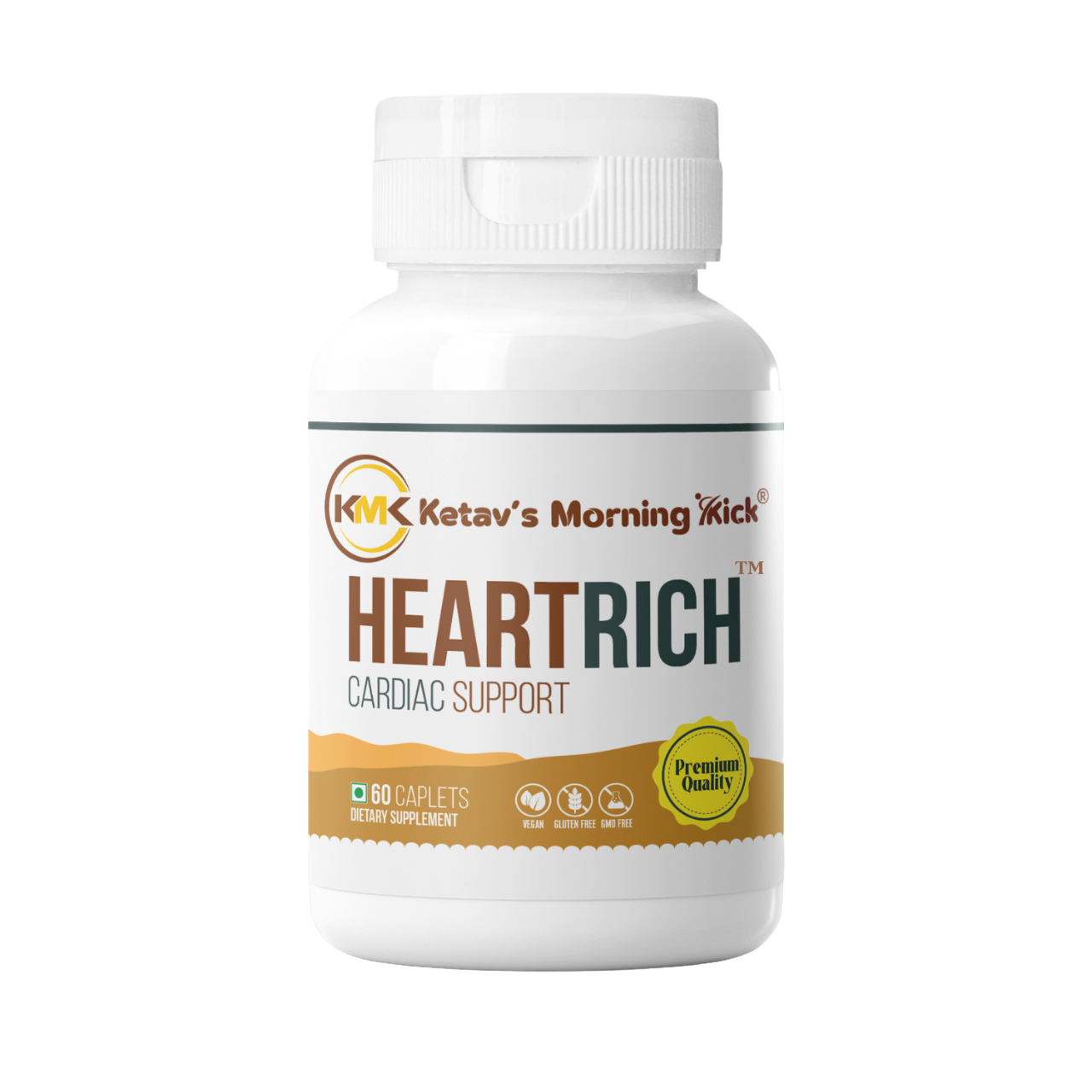 HEARTRICH - Cardiac support Supplement with CoQ 10 Calcium & Magnesium