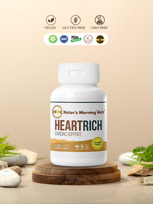 HEARTRICH - Cardiac support Supplement with CoQ 10 Calcium & Magnesium