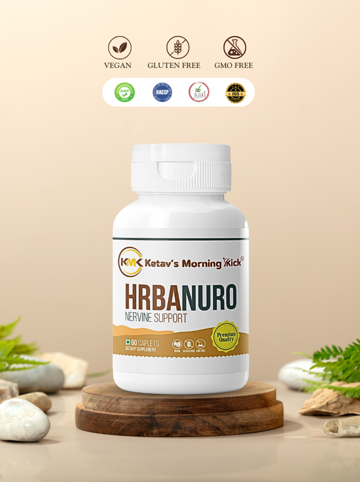 HRBANURO - Nervine Support Supplement - Beta Carotene & B-Complex with Neurotonic herbs