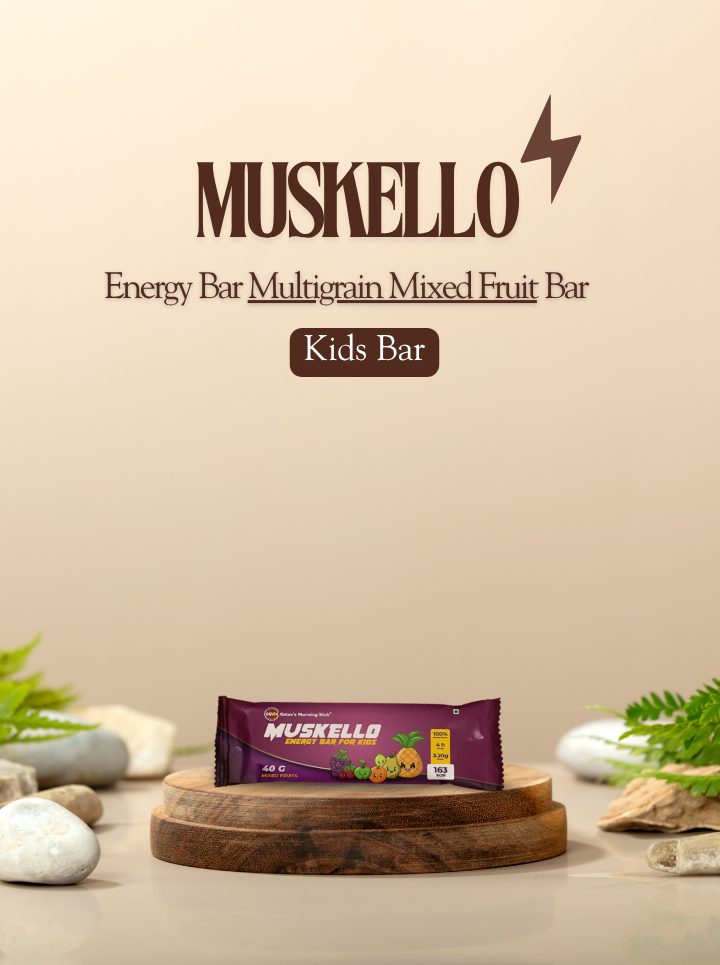 Muskello Energy Bar (Multigrain, Mixed Fruit Bar – Kids Bar)
