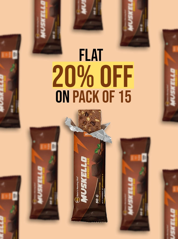 Muskello Energy Bar (Spirulina, Vitamin C, Dark Chocolate)