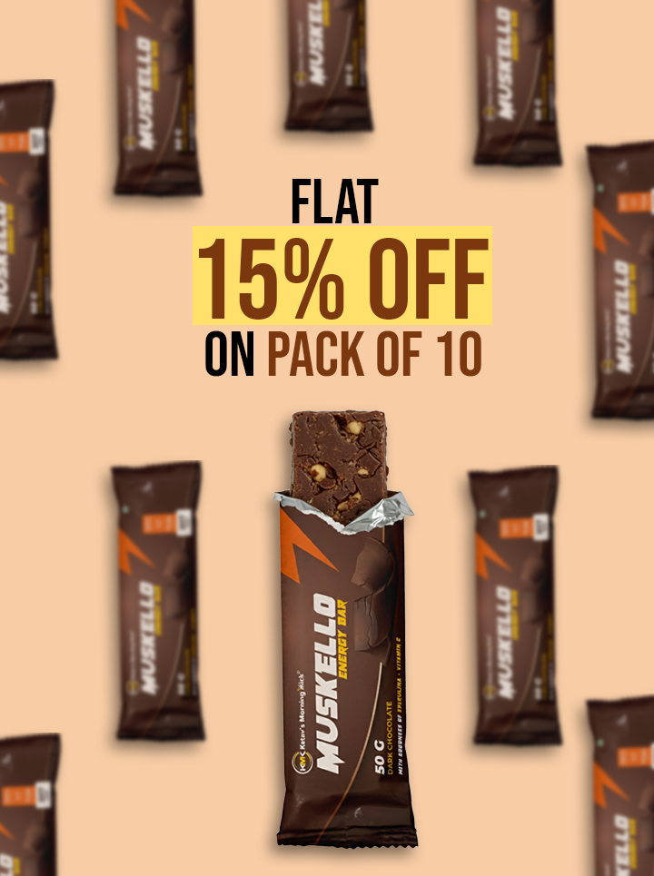 Muskello Energy Bar (Spirulina, Vitamin C, Dark Chocolate)