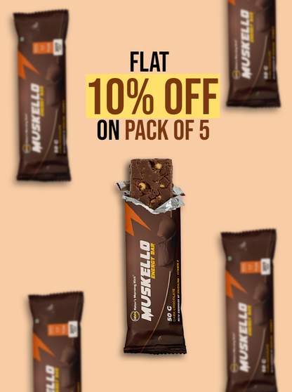 Muskello Energy Bar (Spirulina, Vitamin C, Dark Chocolate)