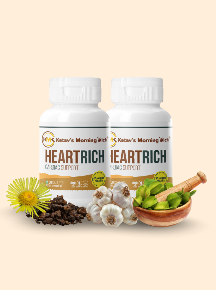 HEARTRICH - Cardiac support Supplement with CoQ 10 Calcium & Magnesium