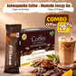 Ketav's Morning Kick Ashwagandha Coffee and Muskello Energy Bar combo offer - 20% off, 'Sip Strong Bite Stronger', coffee box, iced coffee and chocolate bar, 10.6g protein