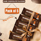 Ketav's Morning Kick Muskello Dark Chocolate Energy Bar - pack of 5, 10.6g protein bars tied with ribbon