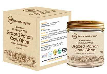 Himalayan Wild Grazed Pahari Cow Ghee A2 Certified.