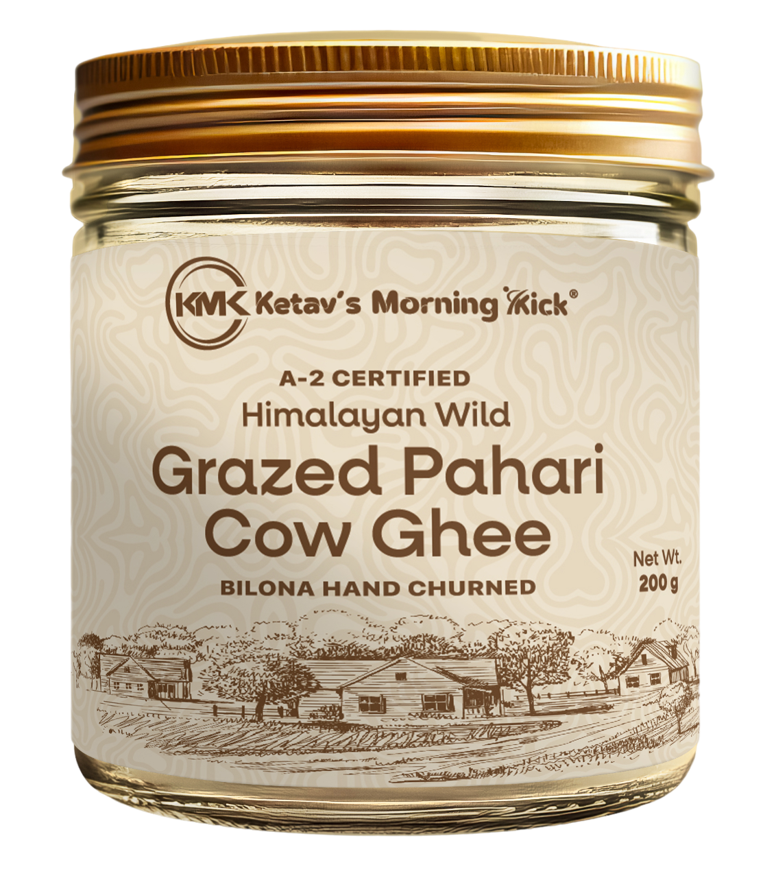 Himalayan Wild Grazed Pahari Cow Ghee A2 Certified.