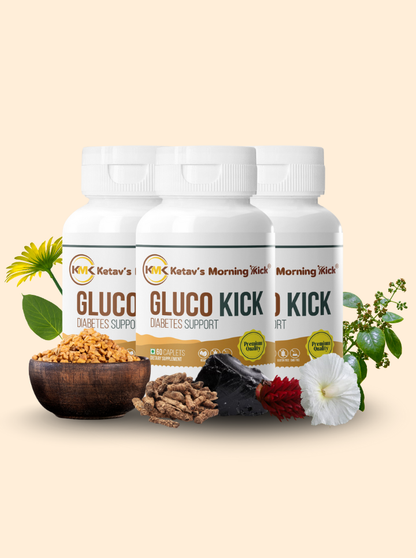 GLUCO KICK | Antidiabetic Herbal Supplement | Shilajit & Berberis