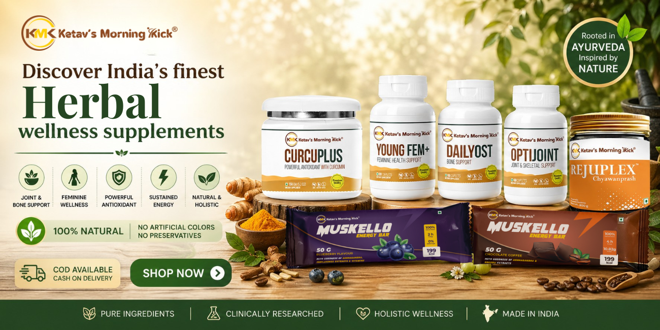 Natural Herbal Wellness Supplements India | Ketav's Morning Kick