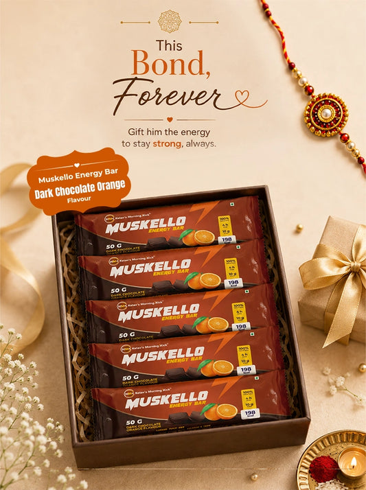 Muskello Energy Bar – 10.82g Protein | Dark Chocolate Orange